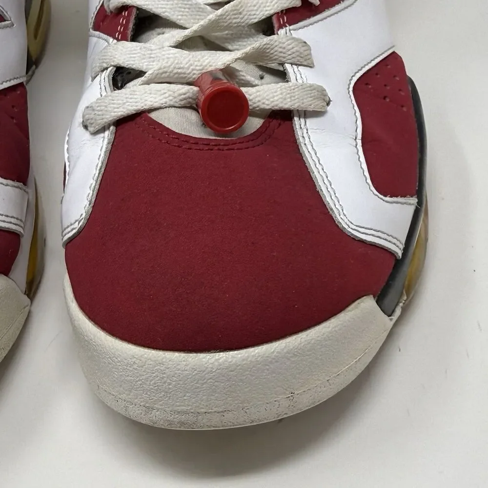 Nike Air Jordan 6 Retro OG Sneakers Mens 11 Carmine Red White 2020 CT8529-106